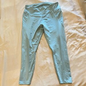 LADIES CROWN & IVY Woman's SZ‎ XL Turquoise YOGA PANTS Pockets
